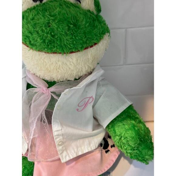 Build-A-Bear Workshop Green Frog Plush Stuffed Toy - Picture 3 of 8